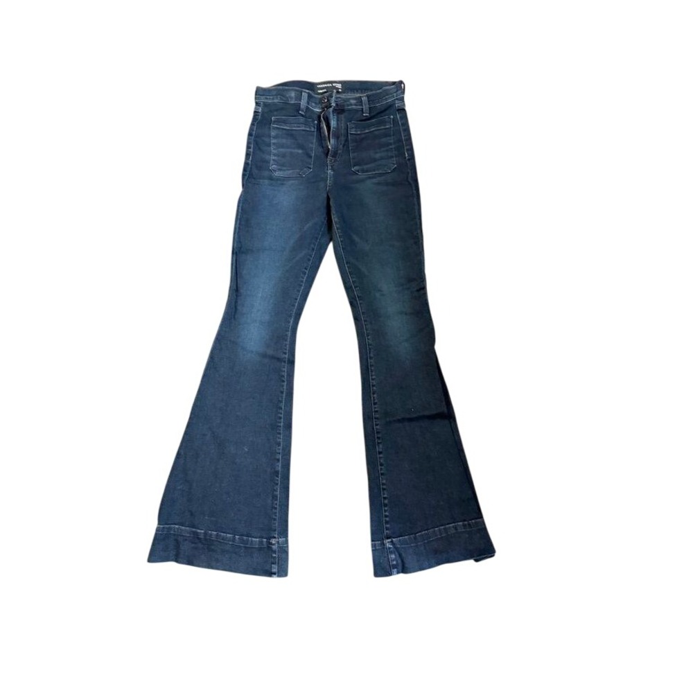 Veronica Beard Debbie High Rise Flare Jeans Womens 29 Dark Indigo